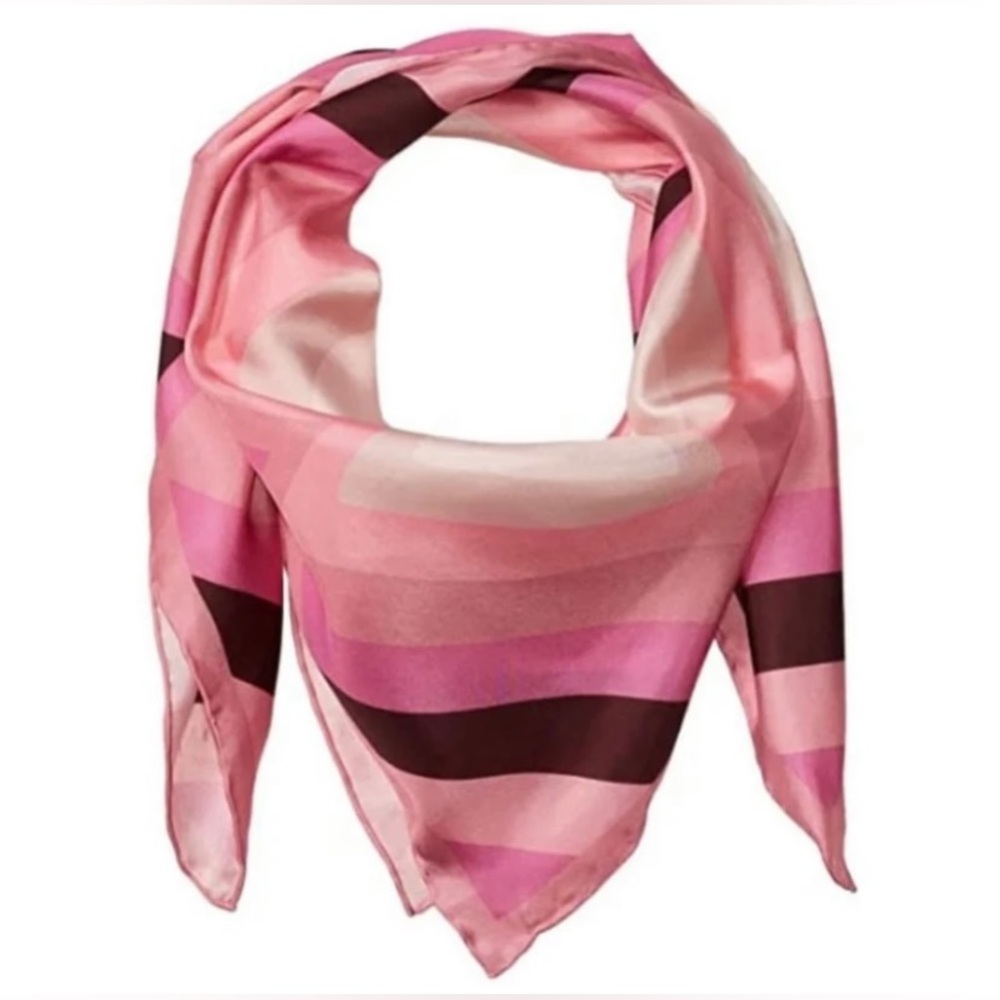 Kate Spade Radiating Spade Square Silk Scarf
